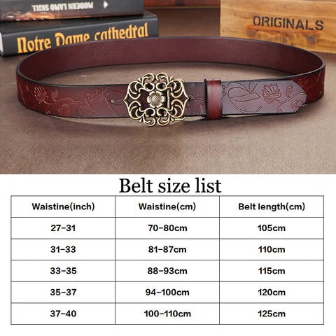 DINISITON women genuine leather belt