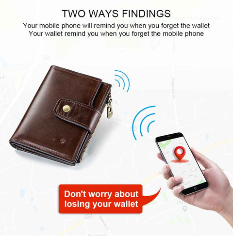 smart wallet iphone compatible rfid men/women
