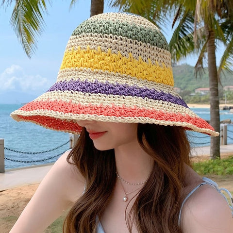 boho bucket beach hat