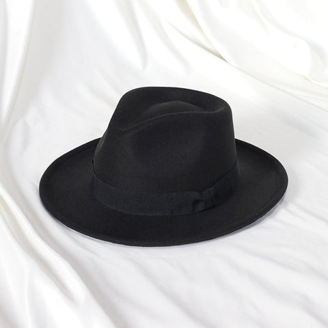 black woolen blend cap