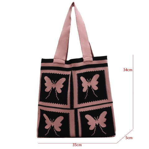 boho butterfly charity shoulder bag