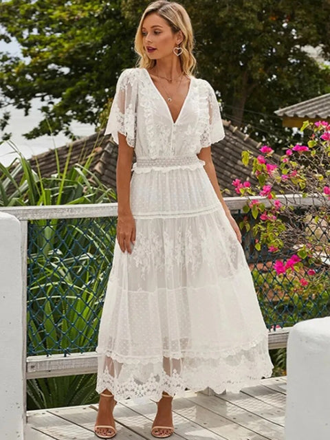 Beautiful Boho Lace Wedding Dress Select for your perfect day!