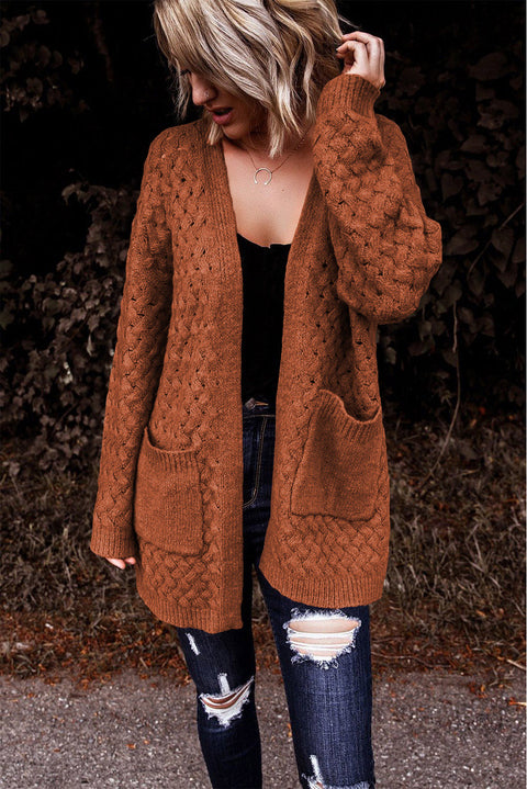 Fall Knitted Cardigan>>> Pair with your Tee!